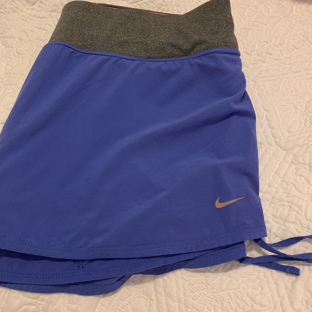 Nike DriFit Blue Short Skirt Tennis Skort Exc XL